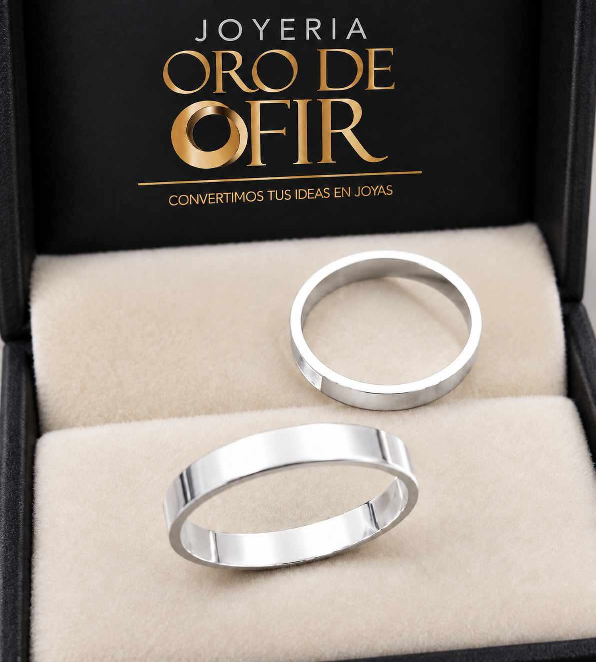 Par de Aros de Matrimonio #202 – Diseño Clásico Liso