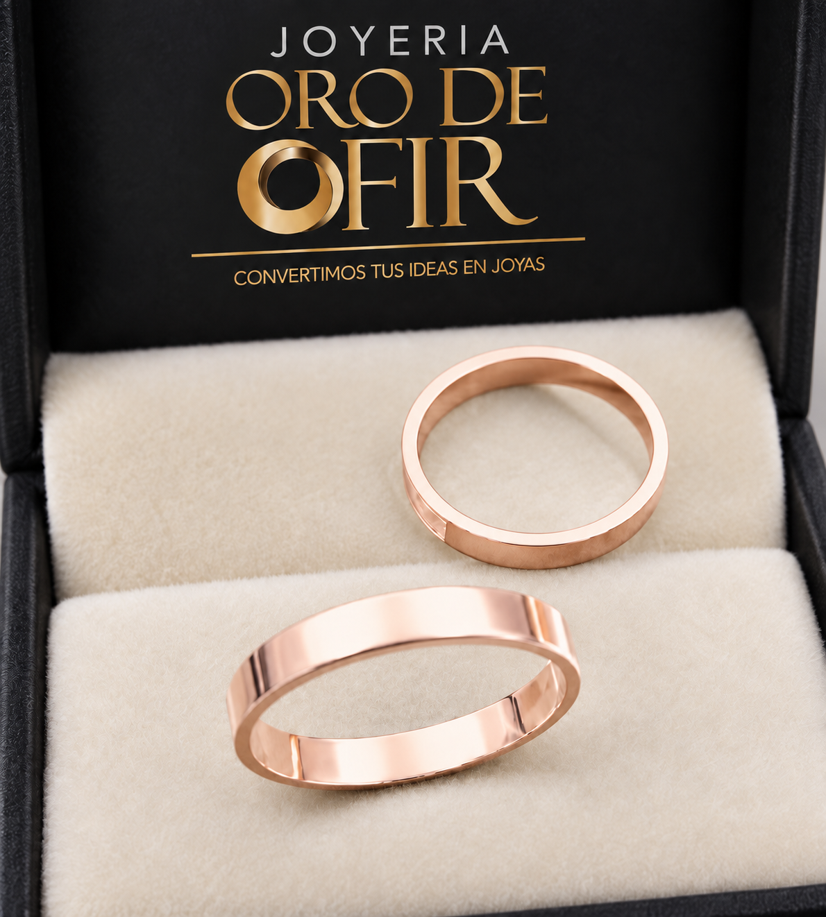 Par de Aros de Matrimonio #202 – Diseño Clásico Liso